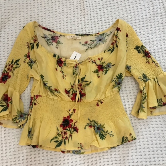 PacSun crop top yellow - Picture 3 of 3